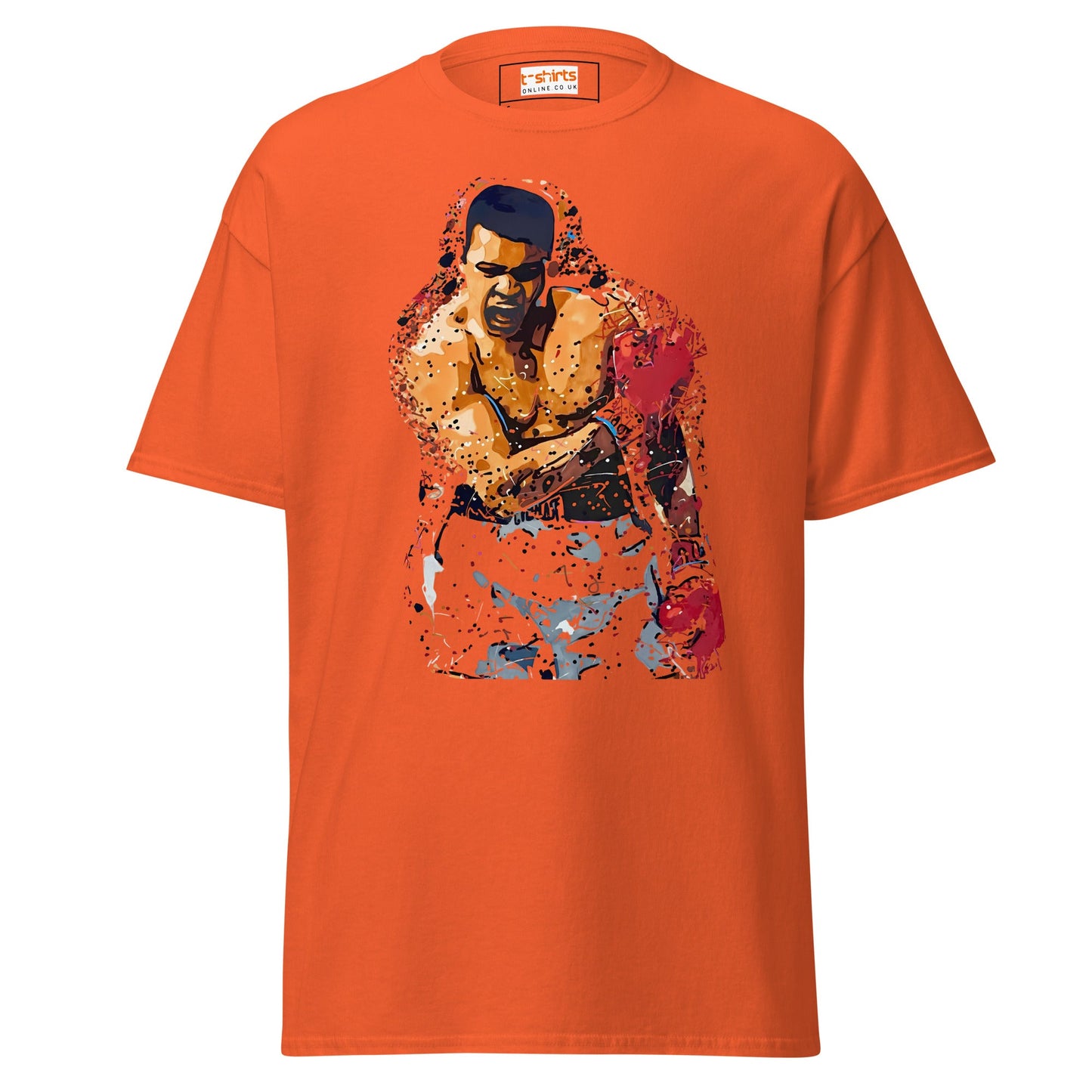 The Greatest | Ali Inspired Boxing T-Shirts - Orange - T-Shirts Online