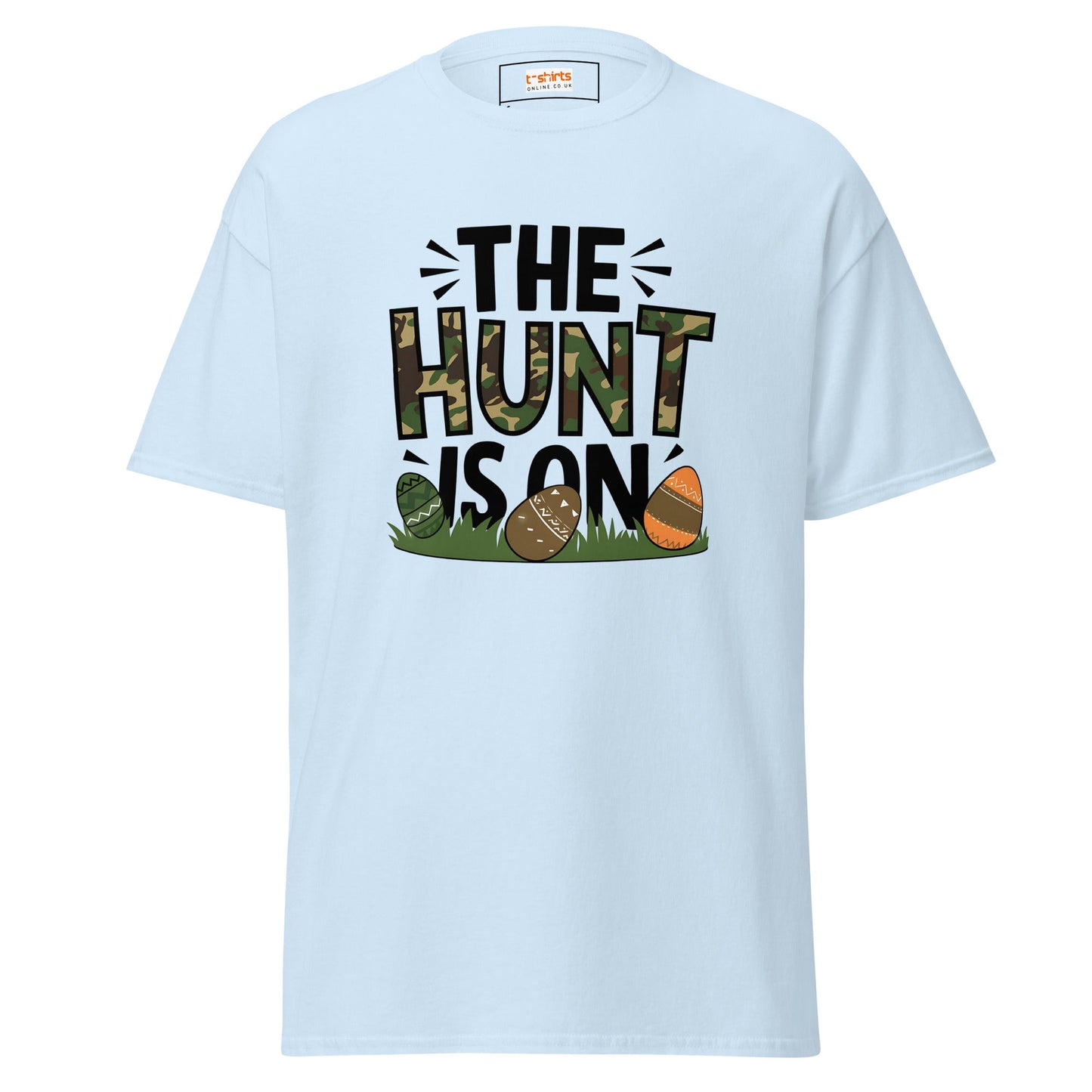 The Hunt is On | Easter T-Shirt - Light Blue - T-Shirts Online