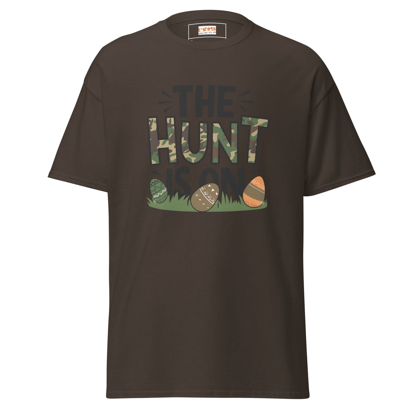 The Hunt is On | Easter T-Shirt - Dark Chocolate - T-Shirts Online