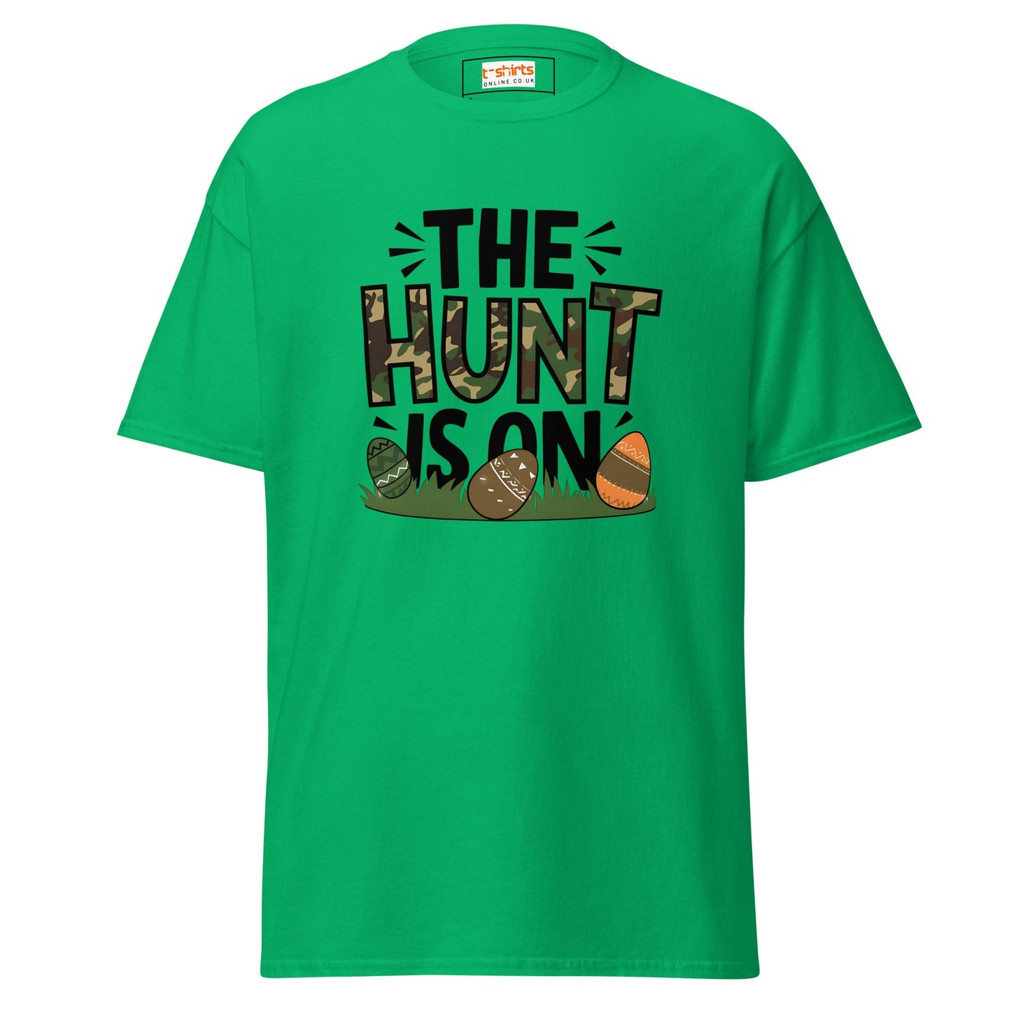 The Hunt is On | Easter T-Shirt - Irish Green - T-Shirts Online
