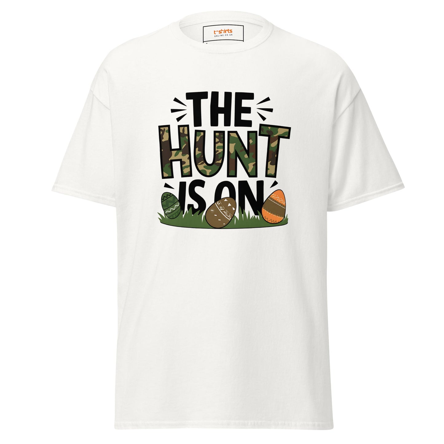 The Hunt is On | Easter T-Shirt - White - T-Shirts Online