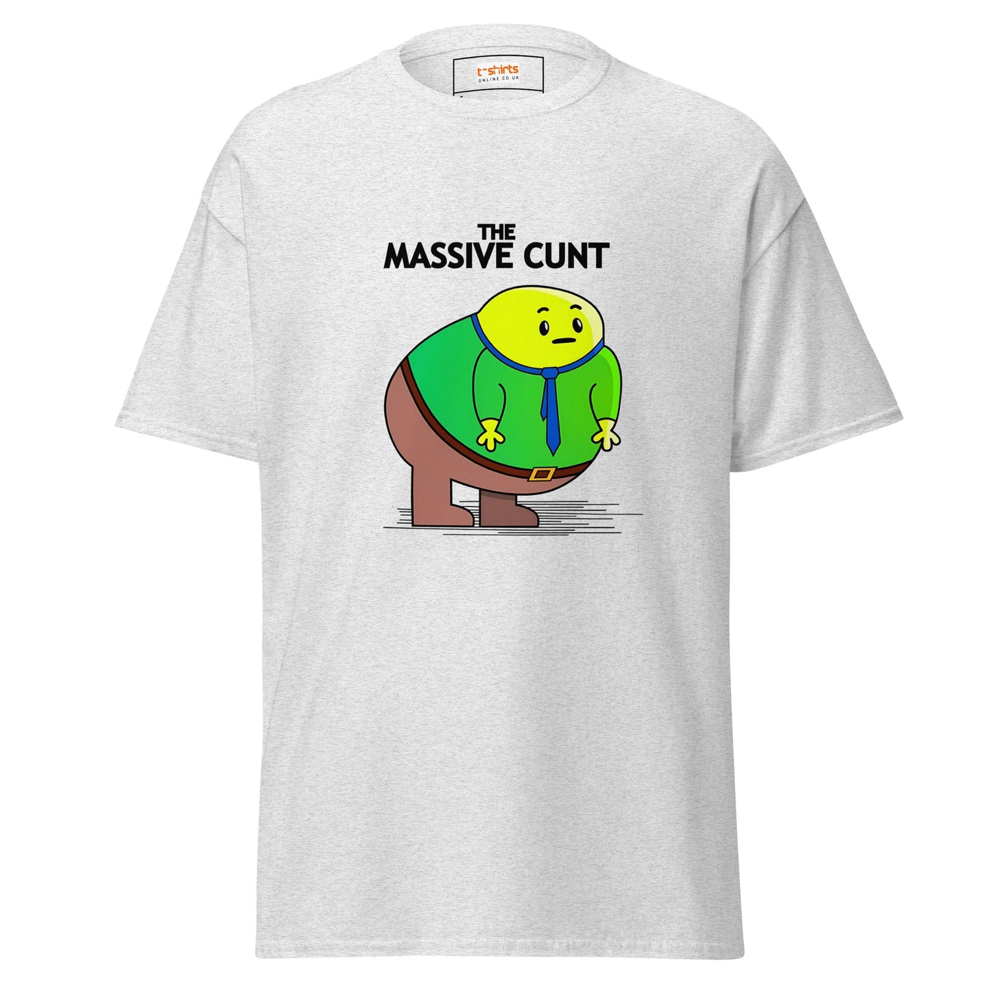The Massive C#nt | Mr Men Inspired T-Shirt - Ash - T-Shirts Online