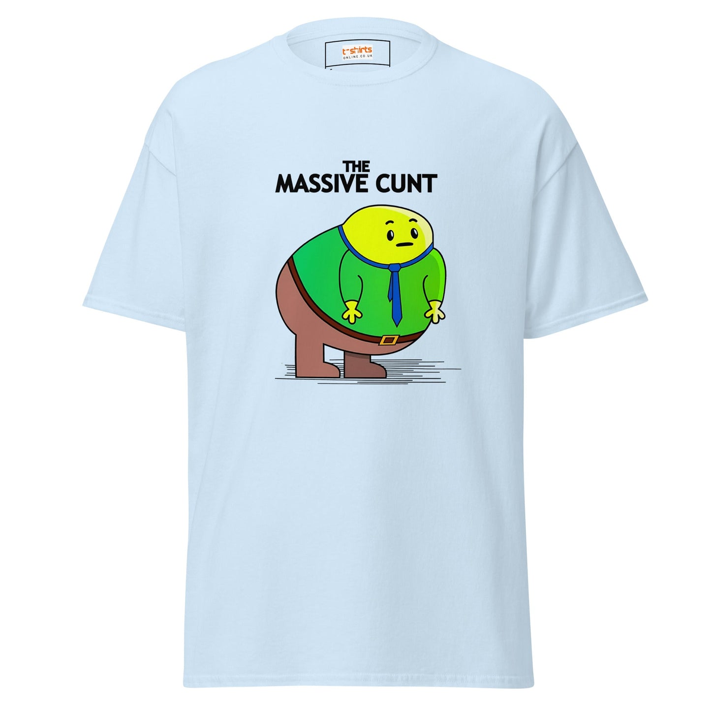 The Massive C#nt | Mr Men Inspired T-Shirt - Light Blue - T-Shirts Online