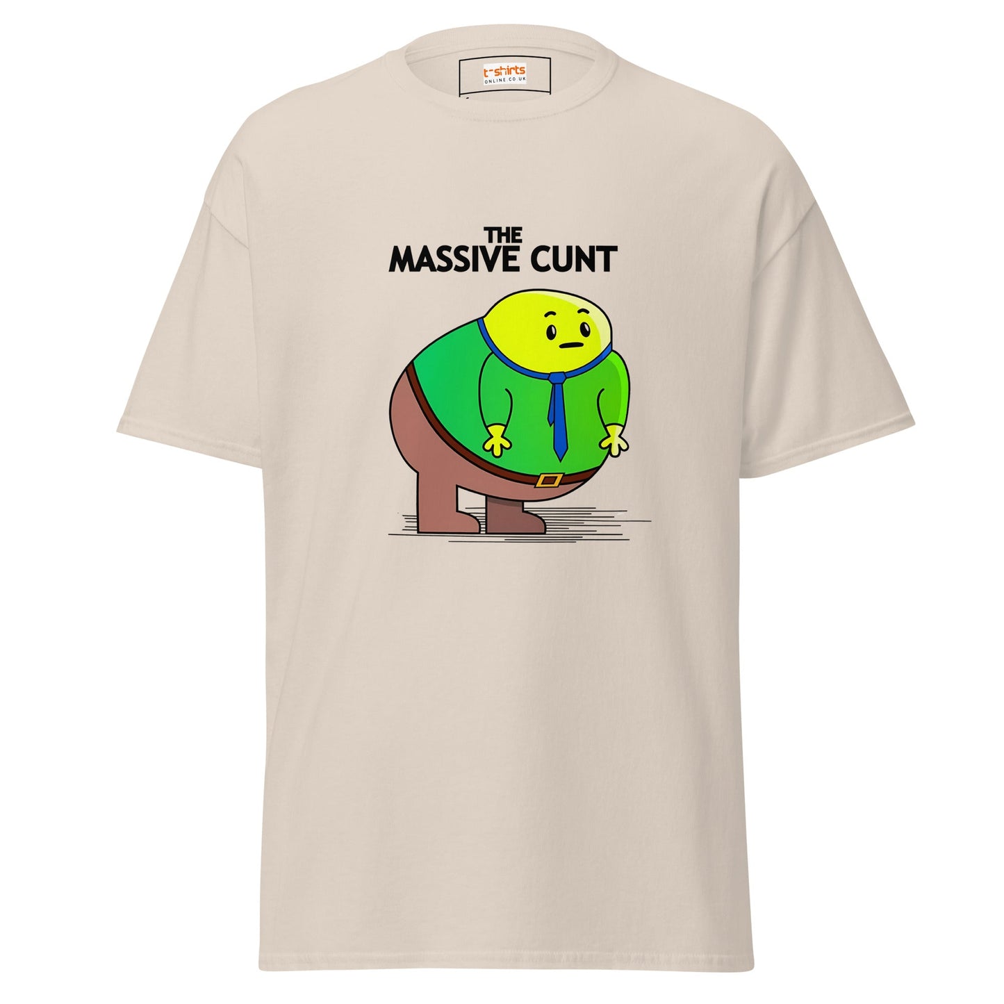 The Massive C#nt | Mr Men Inspired T-Shirt - Natural - T-Shirts Online