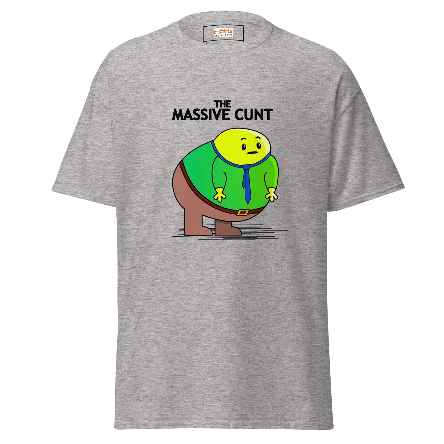 The Massive C#nt | Mr Men Inspired T-Shirt - Sport Grey - T-Shirts Online