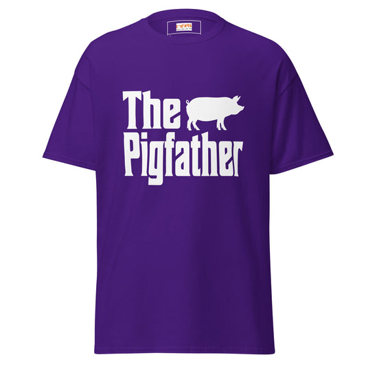 The Pigfather | Farmer T-Shirt - Purple - T-Shirts Online
