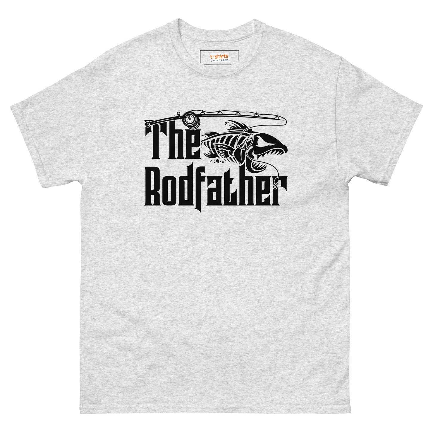 The Rodfather | Men's Fishing T-Shirt - Ash - T-Shirts Online