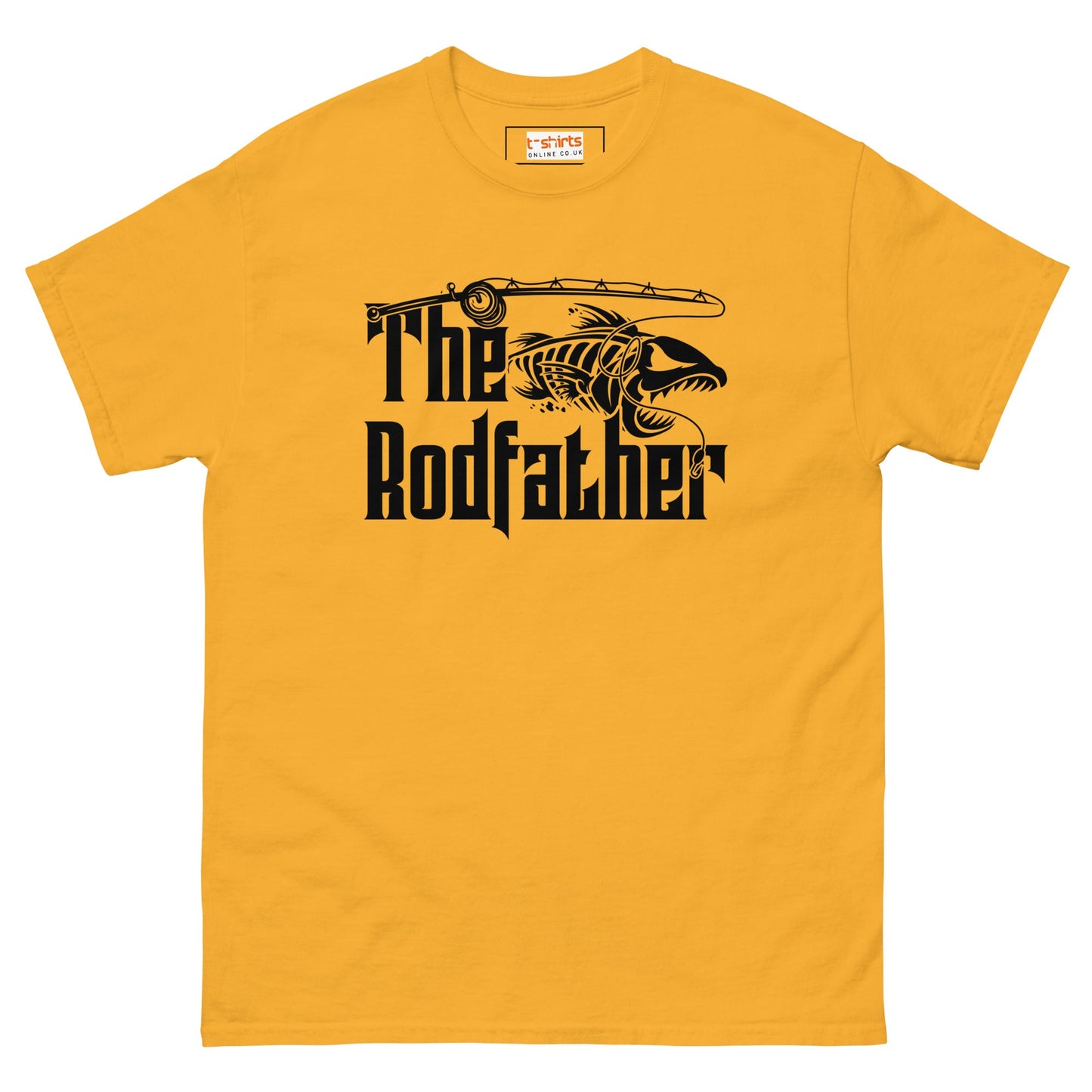 The Rodfather | Men's Fishing T-Shirt - Gold - T-Shirts Online
