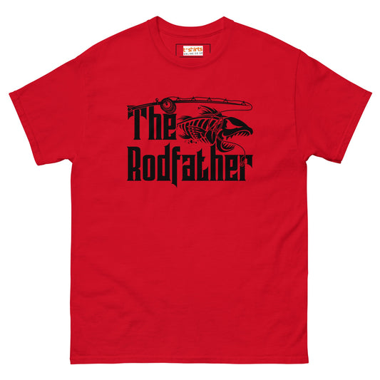 The Rodfather | Men's Fishing T-Shirt - Red - T-Shirts Online