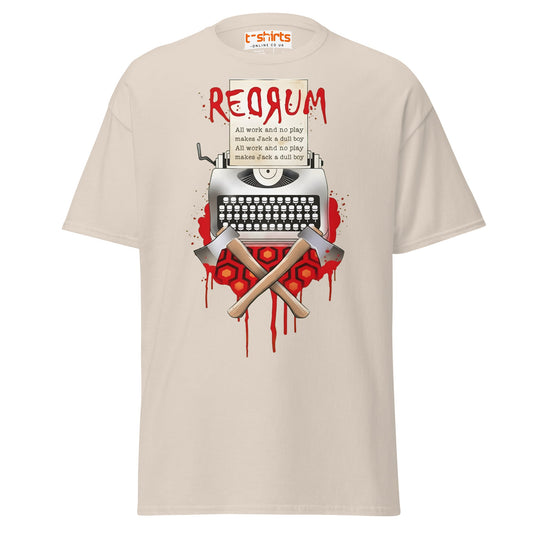 The Shining Jack T-Shirt | Vintage Typewriter Tee - Natural - T-Shirts Online