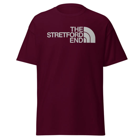 The Stretford End T-Shirt | Manchester Football Fan Tee - Maroon - T-Shirts Online