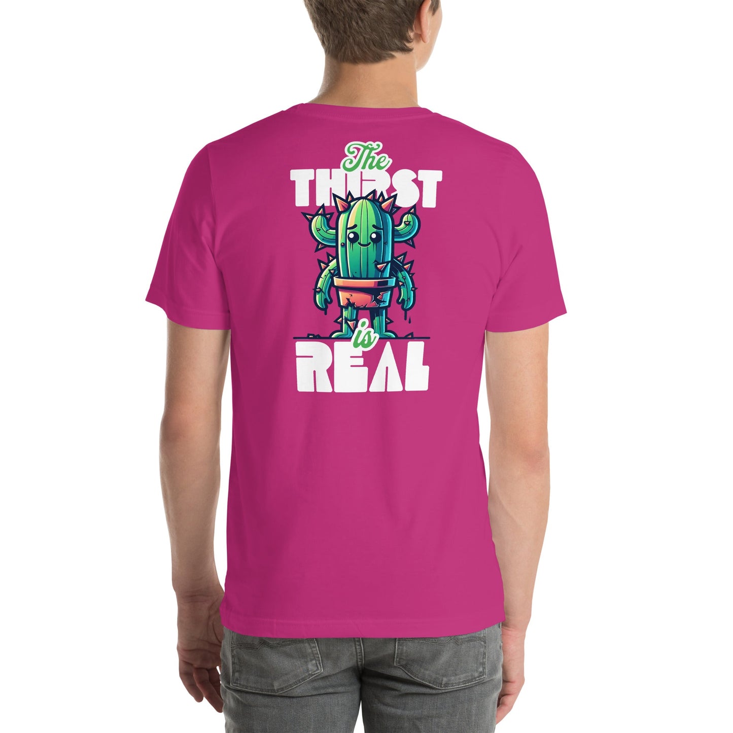 The Thirst is Real T-Shirt | Humorous Tee - Berry - T-Shirts Online