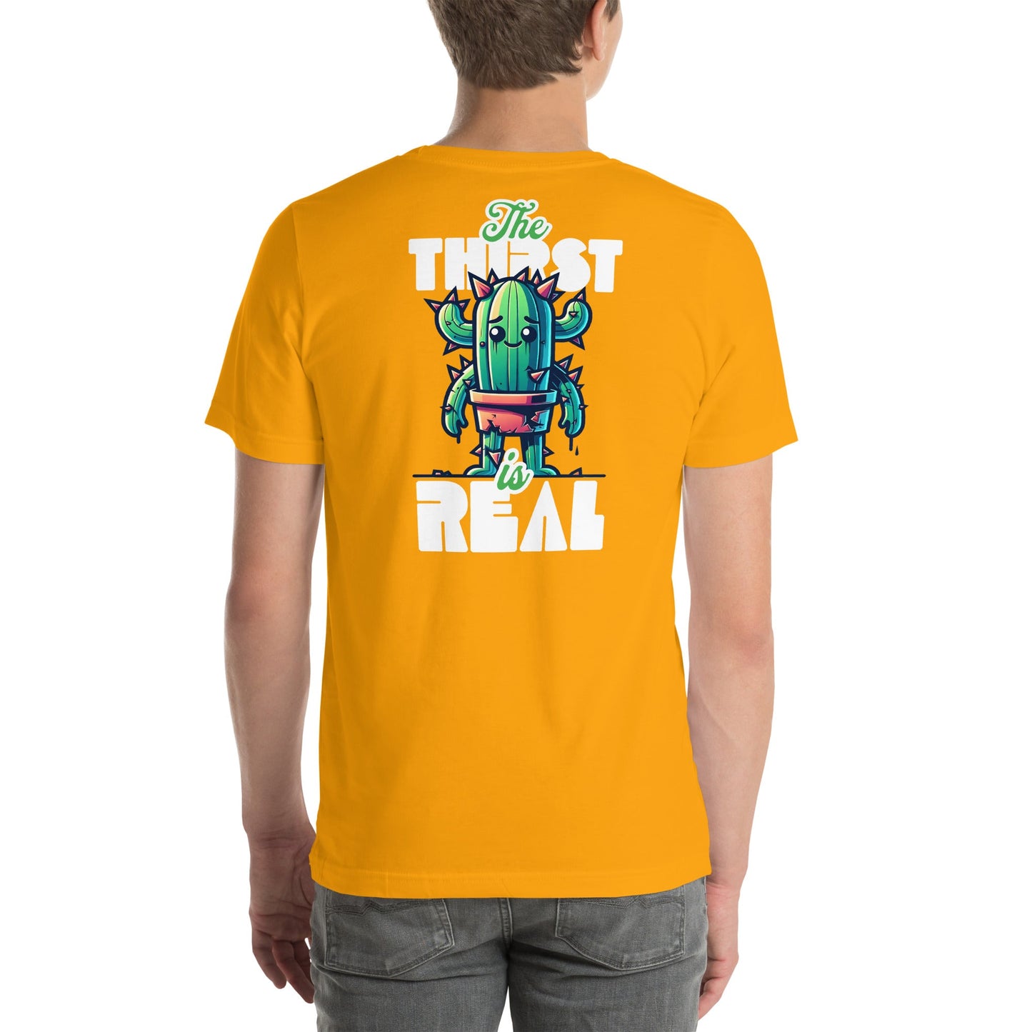 The Thirst is Real T-Shirt | Humorous Tee - Gold - T-Shirts Online