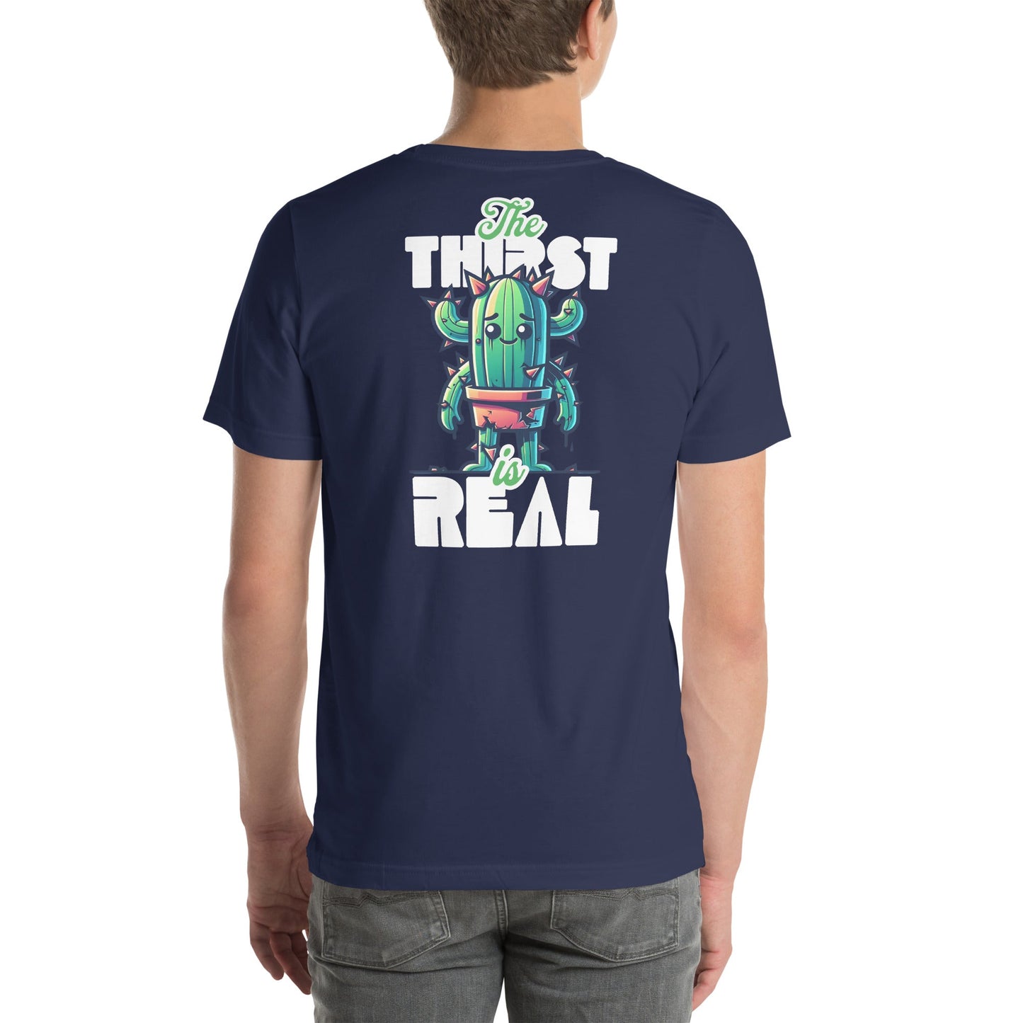 The Thirst is Real T-Shirt | Humorous Tee - Navy - T-Shirts Online