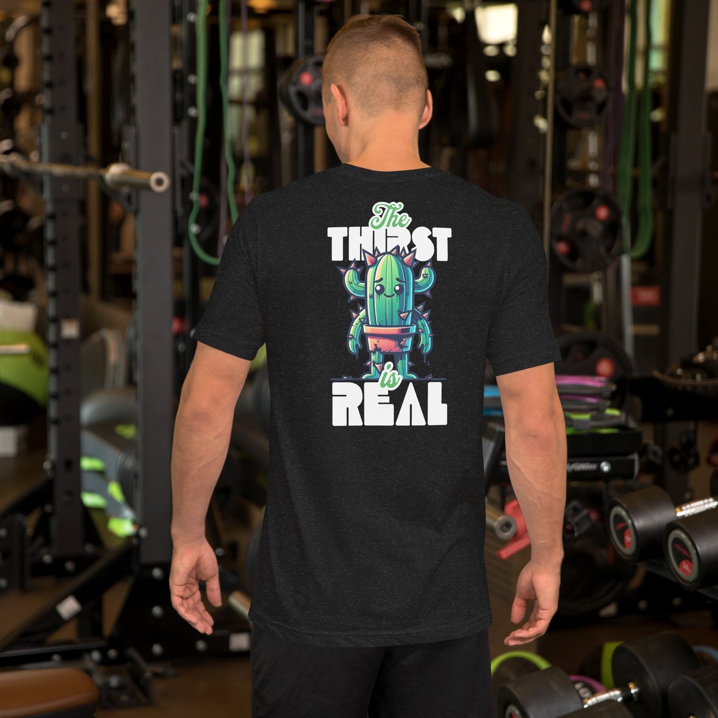 The Thirst is Real T-Shirt | Humorous Tee - Steel Blue - T-Shirts Online