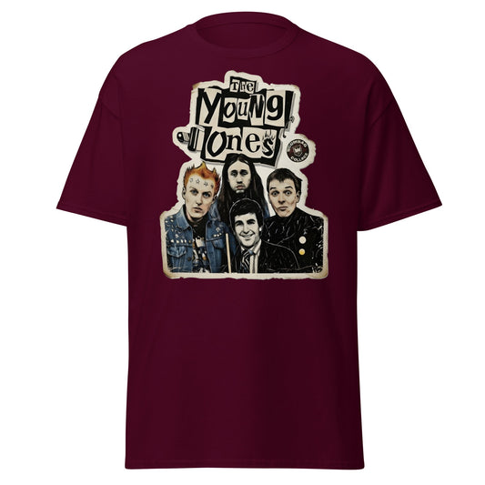 The Young Ones Scumbag College Retro British Comedy T-Shirt - Maroon - T-Shirts Online