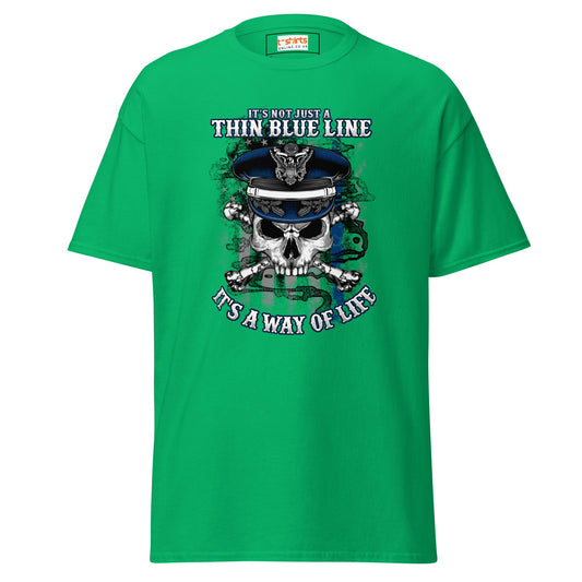 Thin Blue Line | Police T-Shirt - T-Shirts Online