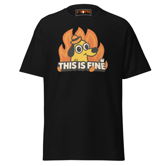 This is Fine Meme T-Shirt - Black - T-Shirts Online
