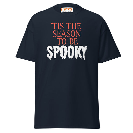 ’Tis the Season to Be Spooky Halloween T-Shirt - Navy - T-Shirts Online