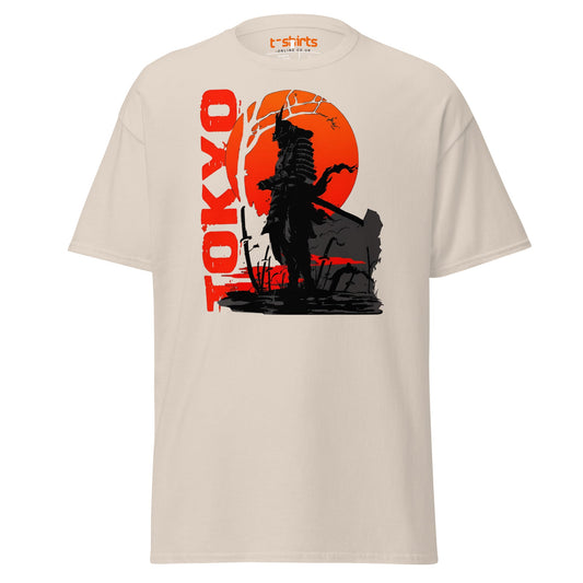 Tokyo Samurai Rising Sun T-Shirt - Natural - T-Shirts Online