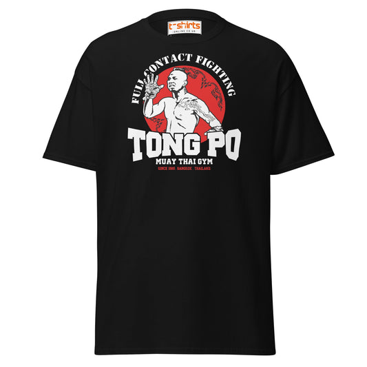 Tong Po Muay Thai Gym T-Shirt – Full Contact Fighting - Black - T-Shirts Online