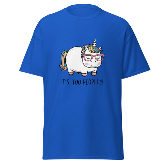 Too Peoply | Unicorn T-Shirt - Royal - T-Shirts Online