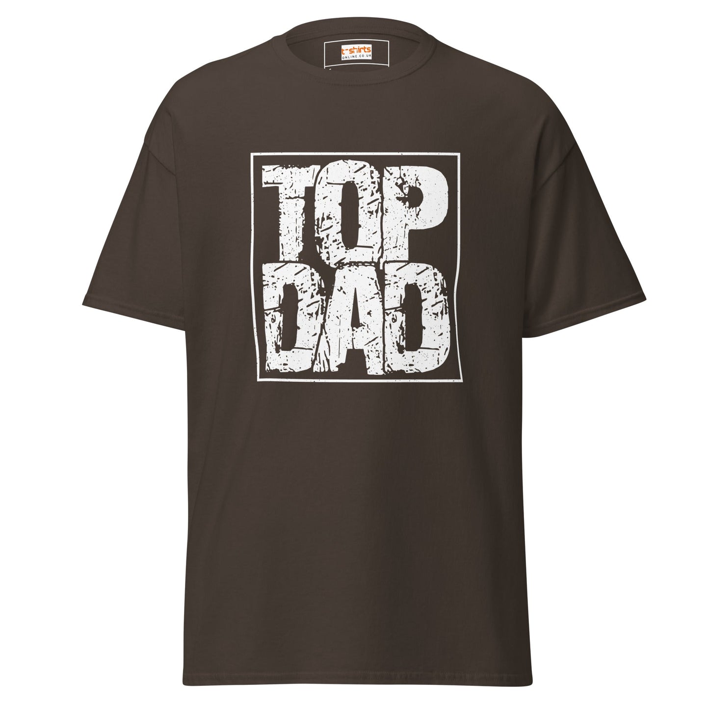Top Dad | Father's Day T-Shirt - Dark Chocolate - T-Shirts Online