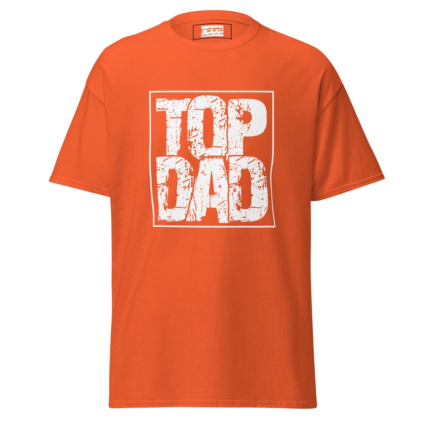Top Dad | Father's Day T-Shirt - Orange - T-Shirts Online