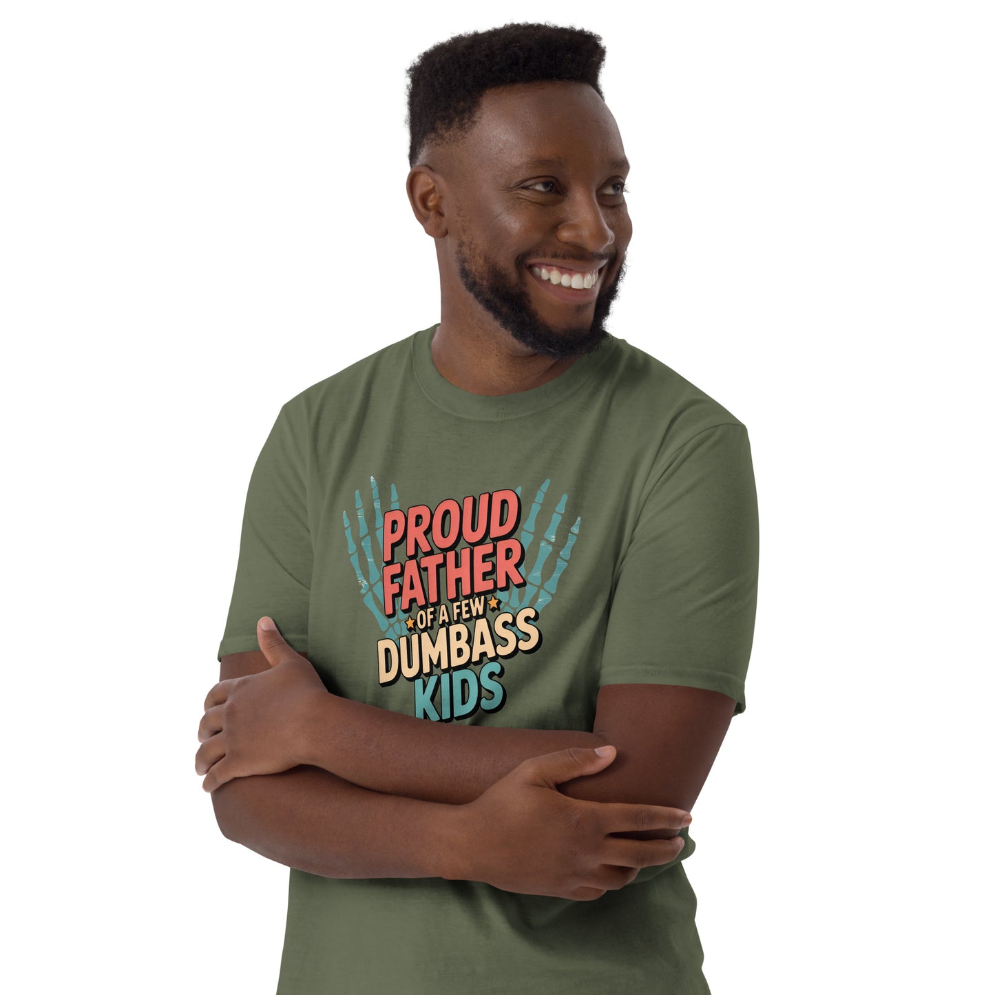 Proud Father of D#mbass Kids T-Shirt - Color - T-Shirts Online