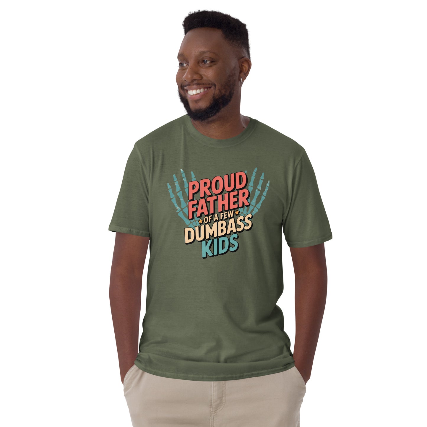 Proud Father of D#mbass Kids T-Shirt - Color - T-Shirts Online