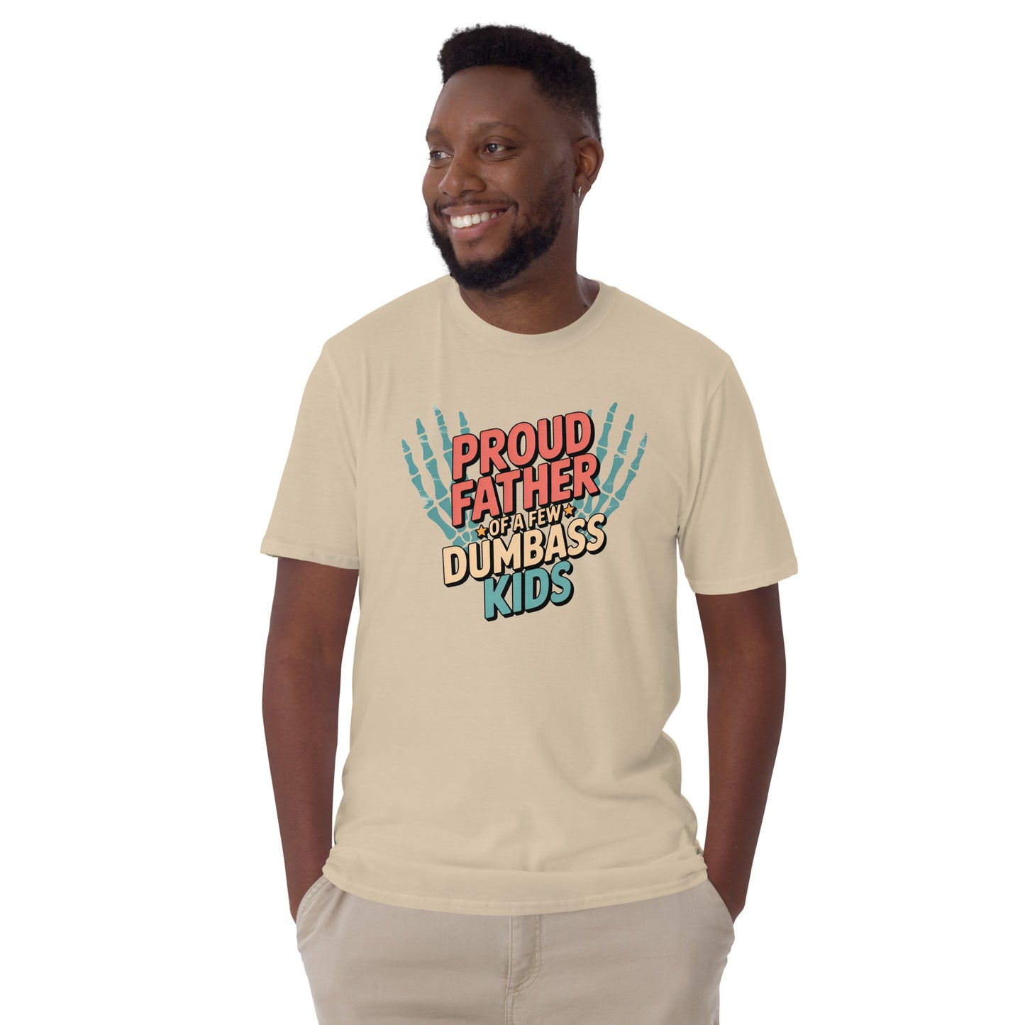 Proud Father of Dmbass Kids T-Shirt - Sand - T-Shirts Online