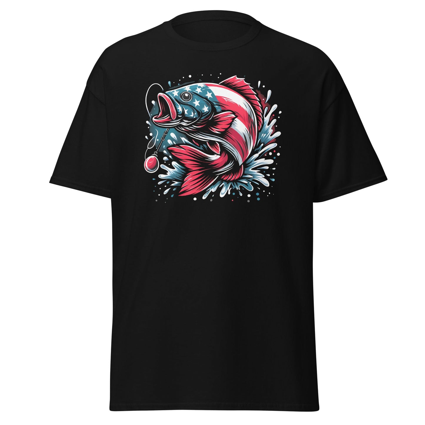 USA Fishing | Fishing T-Shirt - S - T-Shirts Online