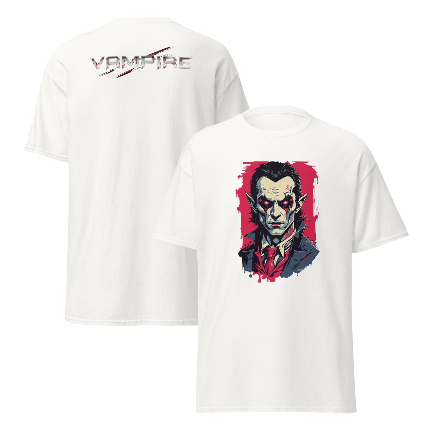 Bloodthirsty Vampire T-Shirt – Classic Horror Graphic Cotton Tee - Color - T-Shirts Online