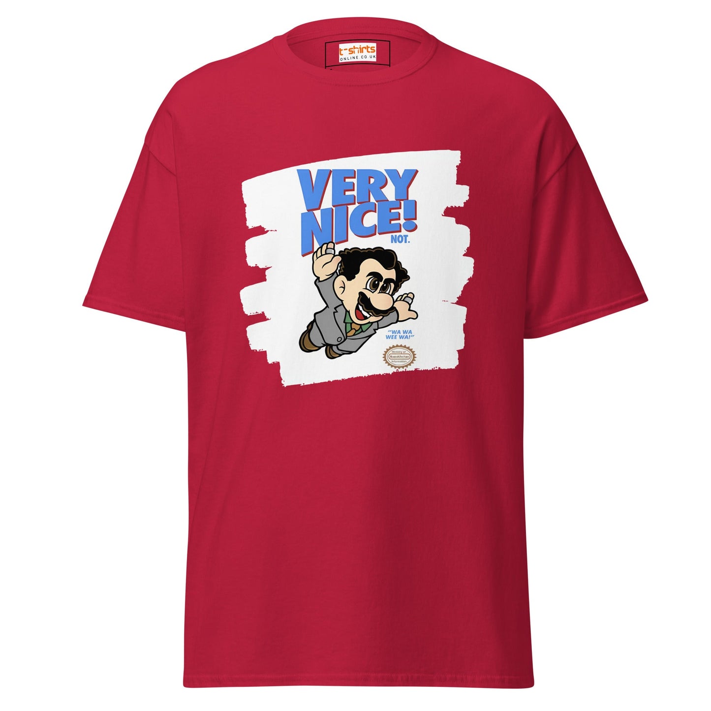 Very Nice | Borat Gaming Movie T-Shirt - Cardinal - T-Shirts Online