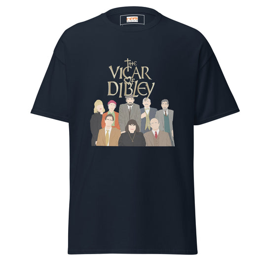 Vicar of Dibley | TV Comedy T-Shirt - Navy - T-Shirts Online