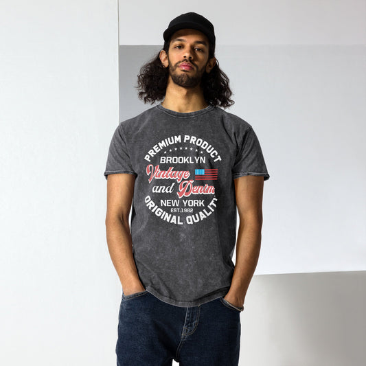 Vintage and Denim | Unisex Denim T-Shirt - Black - T-Shirts Online