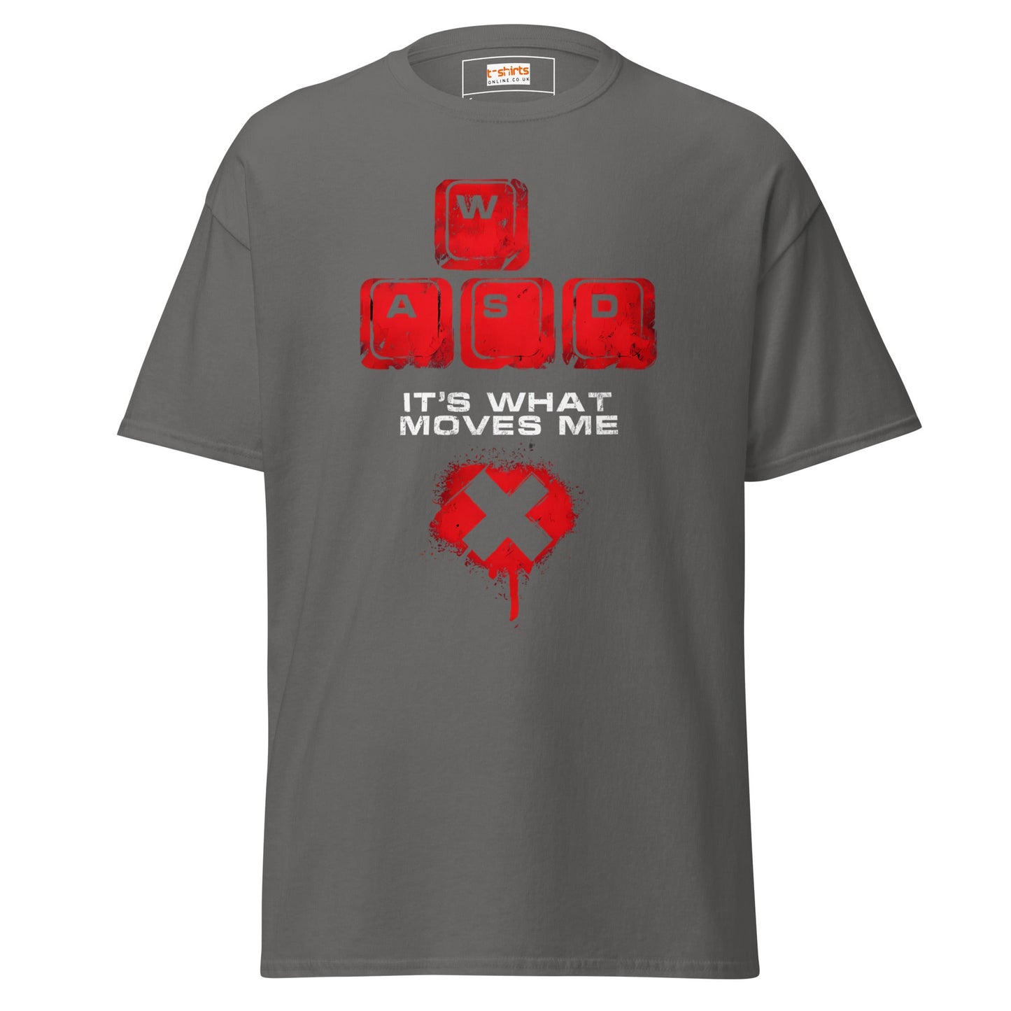 WASD Keys | PC Gamer T-Shirt - Charcoal - T-Shirts Online