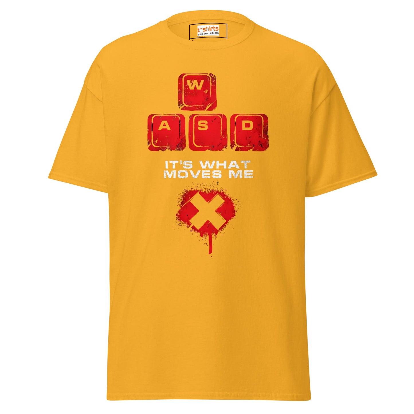 WASD Keys | PC Gamer T-Shirt - Gold - T-Shirts Online