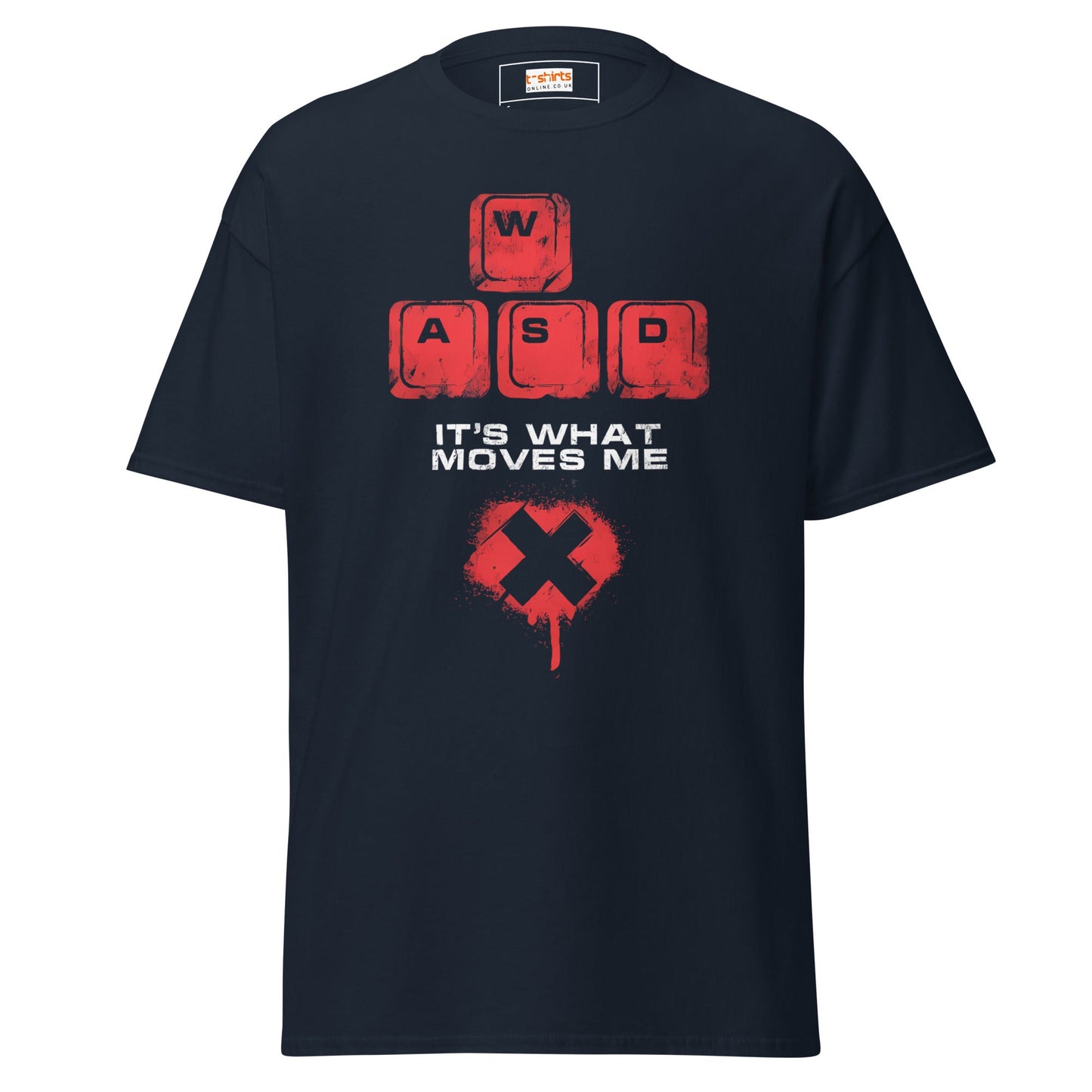 WASD Keys | PC Gamer T-Shirt - Navy - T-Shirts Online