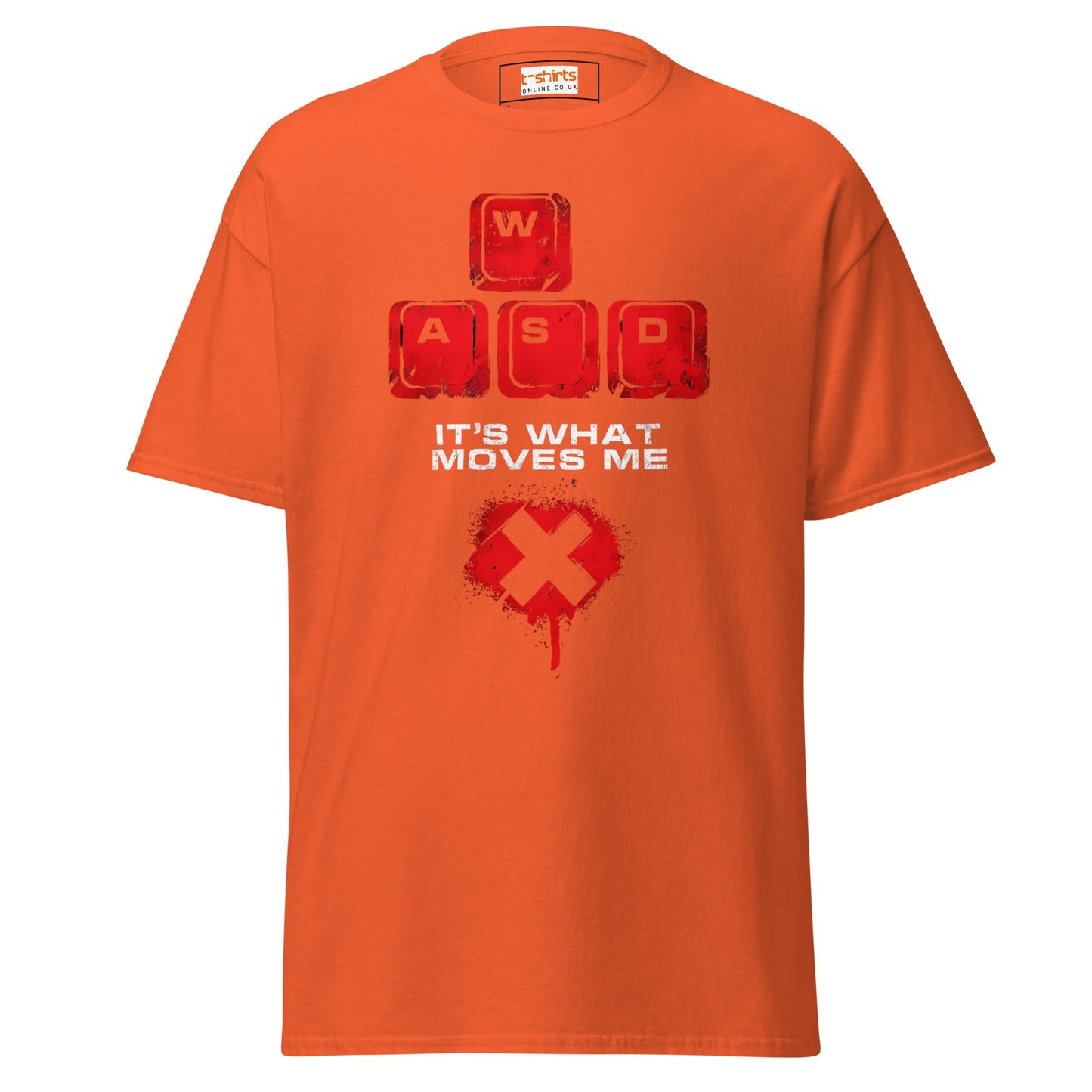 WASD Keys | PC Gamer T-Shirt - Orange - T-Shirts Online