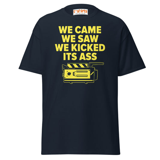 We Came We Saw Funny Quote T-Shirt - Navy - T-Shirts Online