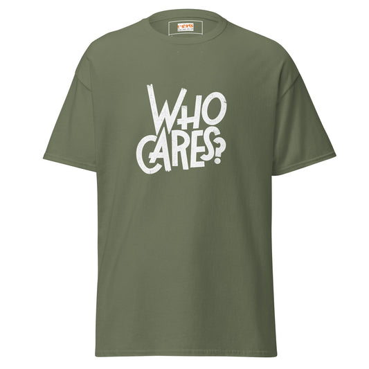 Who Cares | Graphic T-Shirt - Military Green - T-Shirts Online