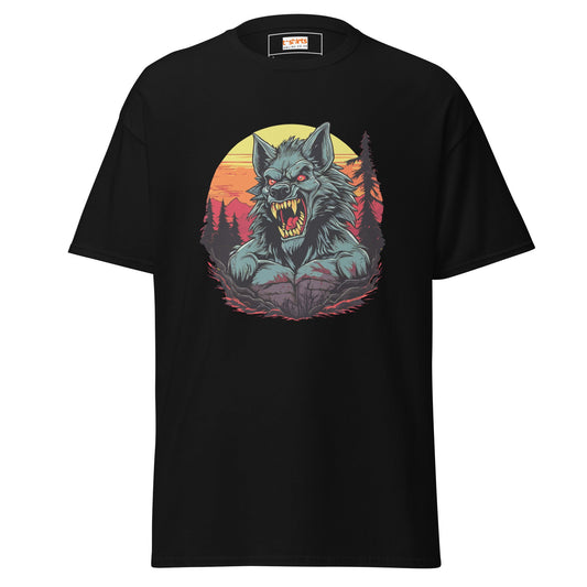 Wolfman Horror T-Shirt – Classic Monster Graphic Cotton Tee - Color - T-Shirts Online