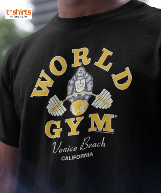World Gym Venice Beach T-Shirt - Maroon - T-Shirts Online
