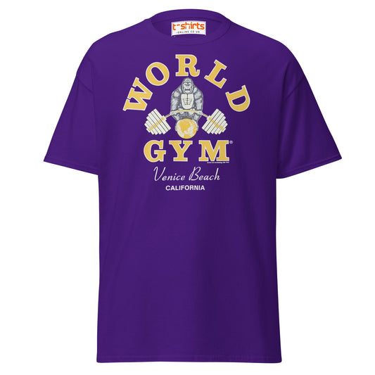 World Gym Venice Beach T-Shirt - Purple - T-Shirts Online