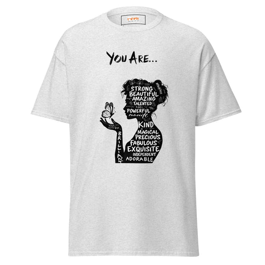 You Are Amazing | Woman's Design T-Shirt - Ash - T-Shirts Online