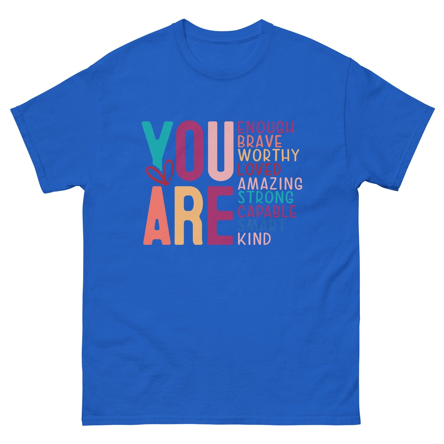You Are Enough | Mother's Day T-Shirt - Royal - T-Shirts Online