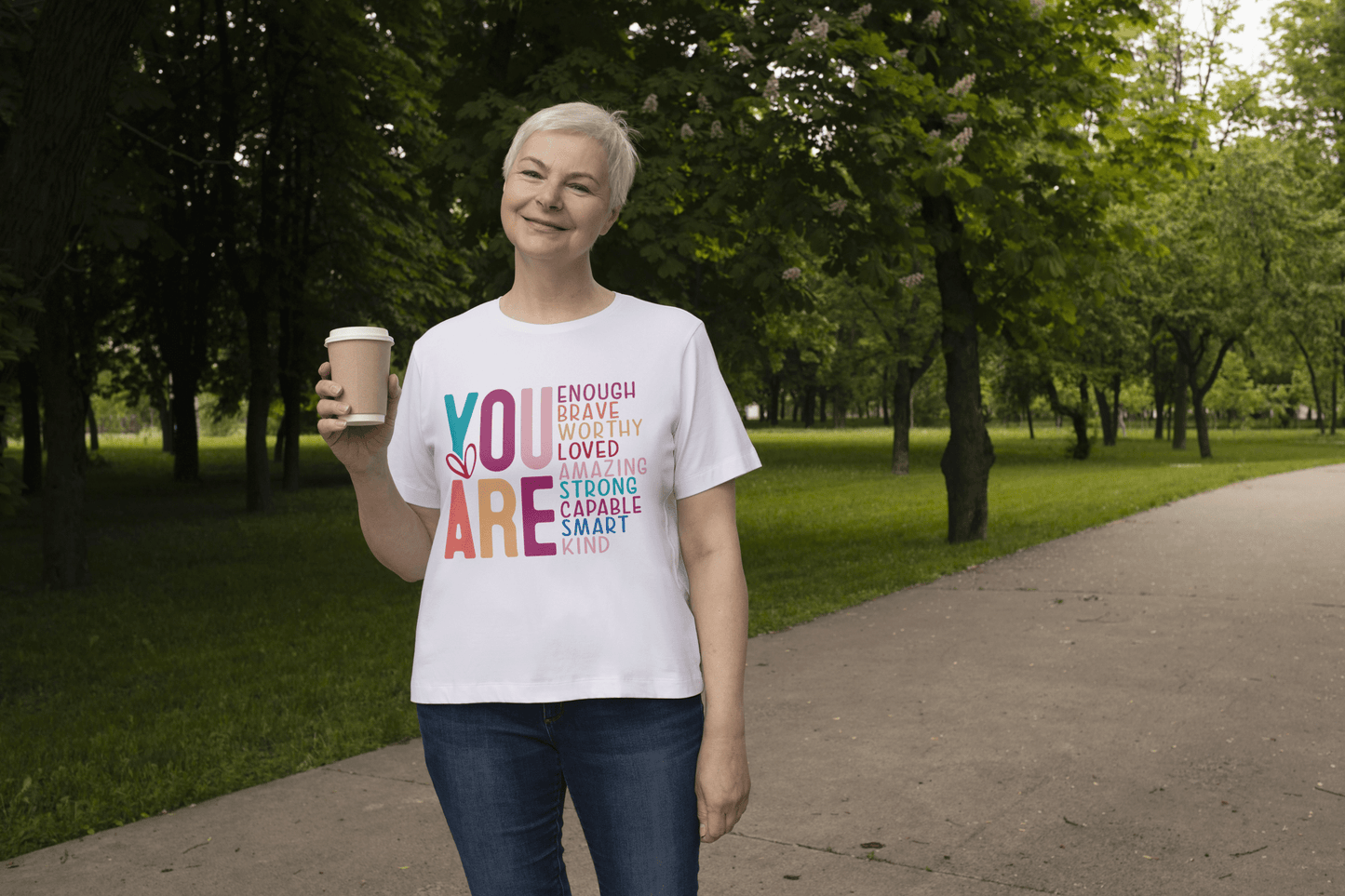 You Are Enough | Mother's Day T-Shirt - Black - T-Shirts Online