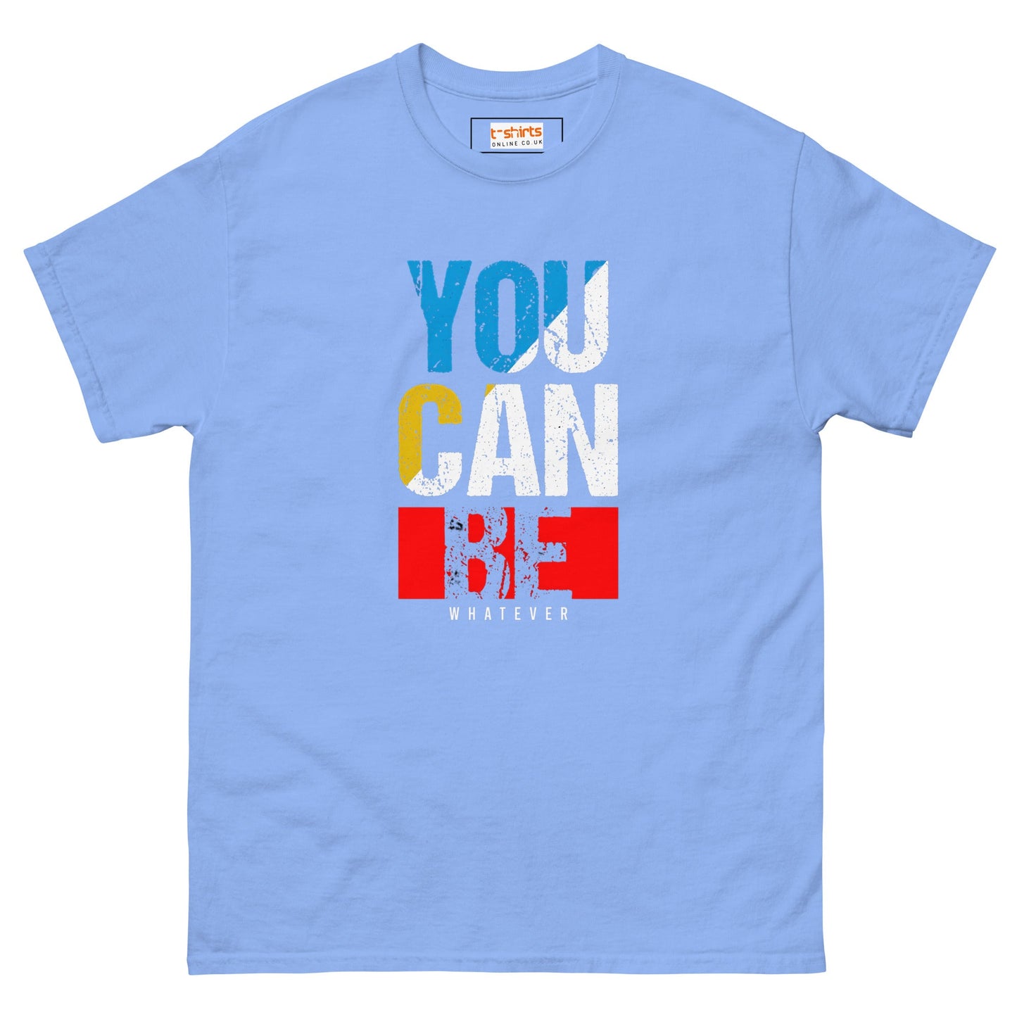 You Can Be Whatever | Positivity T-Shirt - Carolina Blue - T-Shirts Online