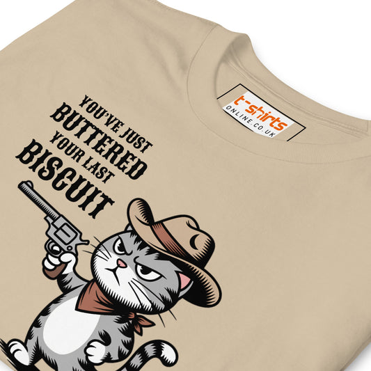 You Just Buttered Your Last Biscuit T-Shirt - Royal - T-Shirts Online